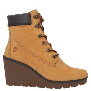 Timberland limited edition Women's Camel Wedge Ankle Boots Like New NO Box